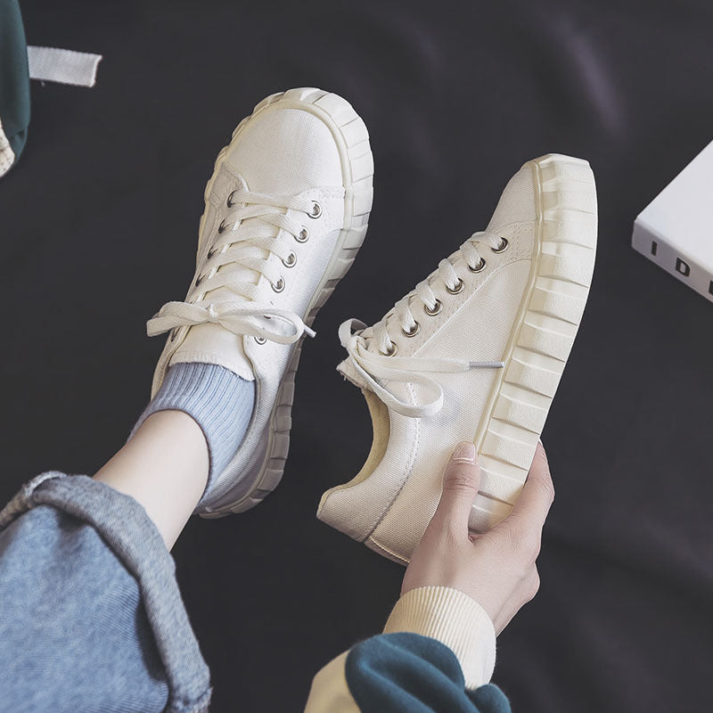 Everyday Class Wears A College Style Girl's Classic All-match Low-top Canvas Shoes