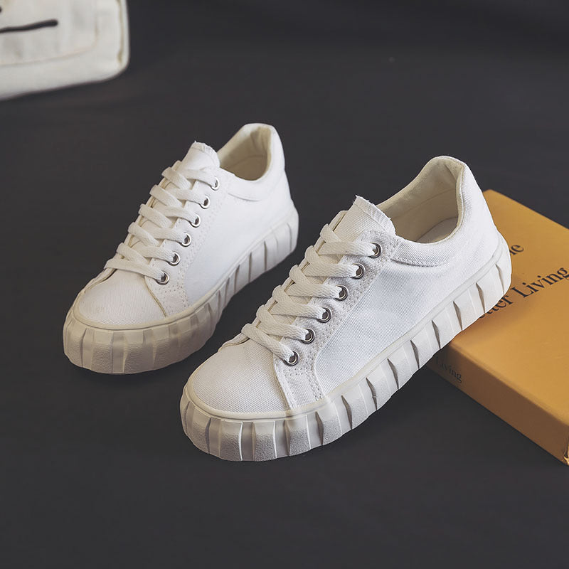 Everyday Class Wears A College Style Girl's Classic All-match Low-top Canvas Shoes