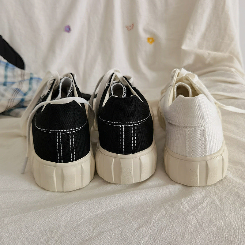 Everyday Class Wears A College Style Girl's Classic All-match Low-top Canvas Shoes