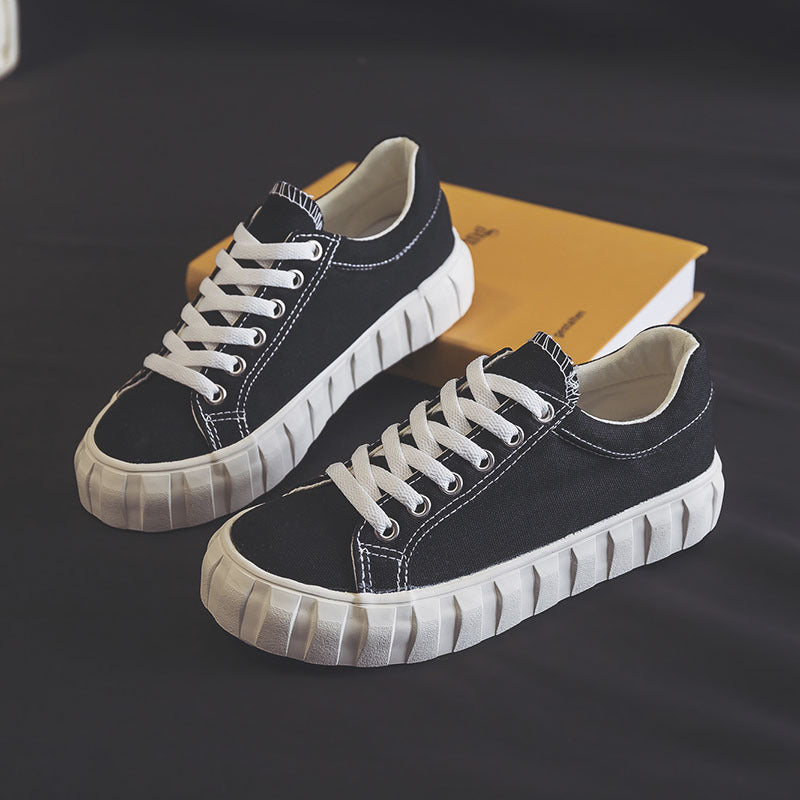 Everyday Class Wears A College Style Girl's Classic All-match Low-top Canvas Shoes